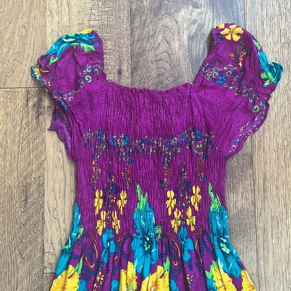 Girls Floral Maxi Dress - Picture 2 of 4